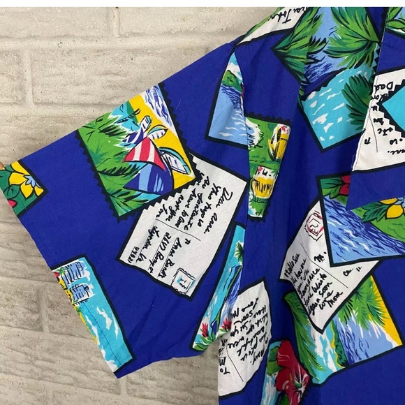 Combinations Womens Vintage Floral Hawaiian Top - Picture 3 of 8